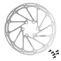 BRAKE DISC ROAD/GRAVEL 6 HOLES SRAM CENTERLINE RT-CLN-A2 160 mm SILVER WITH NUT (BORD ARRONDI) -THICKNESS 1.8 mm