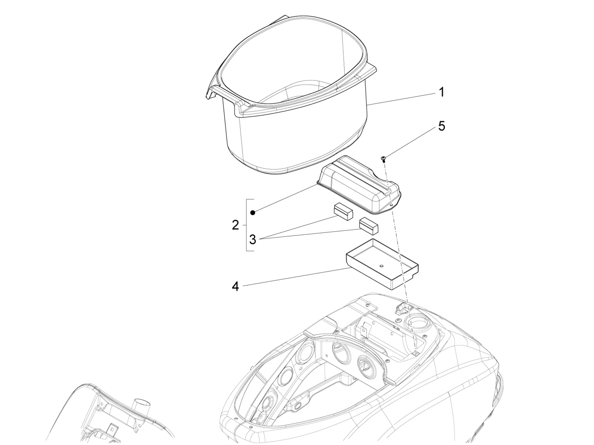Logement casque - Dessous de selle