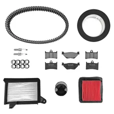 KIT ENTRETIEN MAXISCOOTER ADAPTABLE YAMAHA 560 TMAX 2020>2021 PLAQUETTE ORGANIQUE (PACK 11 PIECES) -SELECTION P2R STANDARD