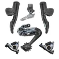 GROUPE/TRANSMISSION ROAD ELECTRIQUE LTWOO 2X12/11/10-SPEED ERX SERIES DISC HYDRAULIC CARBON BLACK (DERAILLEURS FRONT AND REAR - LEVIERS/MANETTES WITH ETRIERS FRONT AND REAR - BATTERY)
