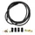 BRAKE HOSE FOR DISC BRAKE TYPE TEKTRO BLACK - WITH 4 RACCORDS OLIVES AND PINS FOR CABLE HOUSING HYDRAULIC DEORE/ALIVIO/ALTUS LENGTH 3000 mm