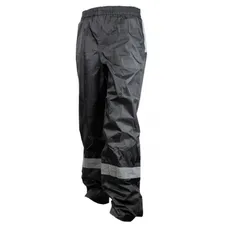 PANTALON OF PLUIE WATERPROOF BLACK WITH REFLECTEUR SIZE XS/S (APPROVED CE) - SIZE 1.60 TO 1.68M
