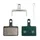 DISC BRAKE PAD SET MTB SHIMANO DEORE, GIANT ROOT, ROOT 2, CLARKS CLOUT, S1 (MARWI ORGANIC/KEVLAR) (PAIR CARDED) - COMPATIBLE E-BIKE