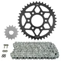 KIT CHAINE ADAPTABLE ROYAL ENFIELD 410 HIMALAYAN 2016>2024 525 15x38 (DEMULTIPLICATION ORIGINE) -AFAM