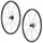 ROUES ROAD DISC 700 CAMPAGNOLO ZONDA CENTERLOCK BLACK CASSETTE CAMPA 12/11/10-SPEED THRU AXLE (PAIR) 18/21 SPOKES RIM 17C