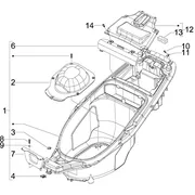 Logement casque - Dessous de selle