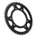 ADAPTABLE 50CC GEARED MOTORCYCLE REAR SPROCKET APRILIA 50 RX 2006>2017/DERBI 50 SENDA 2000>2017/GAS GAS 50 SM ROOKIE 2001>2005/RIEJU 50 MRT 2009>2022 420 48 DTS STEEL BLACK (DIAMETER 105/125/8.5) -JT SPROCKETS