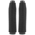 SOUFFLET DE FOURCHE MOTO POLISPORT NOIR DIAM INT 41 ET 58 mm - LONGUEUR 350 mm (PAIRE)