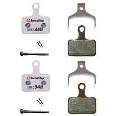 PLAQUETTE DE FREIN ROUTE SHIMANO DURA-ACE R9170, ULTEGRA R8070, TIAGRA R4770, RS805, RS505, RS405, RS305 (SWISSSTOP ORGANIC - DISC 34E - PAIR & FAIR) (2 PAIRES) - COMPATIBLE VAE