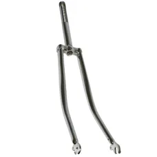 FORK CITY 650B RIGIDE STEEL CHROME-PLATED HANDLEBAR PIVOT THREADED 22,2 mm (CONE 26.4)