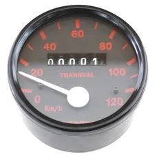 COMPTEUR CYCLO TRANSVAL 120 KM/H POUR PEUGEOT 103 SPX-RCX (DIAM 60 mm AVEC DEMULTIPLICATEUR + TRANSMISSION)