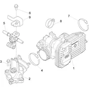 Corps papillon - Injecteur - Raccord d'admission