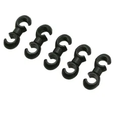 ATTACHE CABLE HOUSING BRAKE/DERAILLEUR FIBRAX BLACK (BAG OF 5PCS)