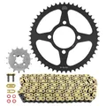 KIT CHAINE ADAPTABLE SUZUKI 125 RV VANVAN 2007>2018 428 15x49 (DIAM COURONNE 64/84/10.5) (DEMULTIPLICATION ORIGINE) -JT SPROCKETS