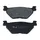 PLAQUETTE DE FREIN NEWFREN POUR YAMAHA 500 TMAX 2001>2003 AR (L 100mm - H 39mm - P 12mm) (FD0316BE) (ELITE ORGANIQUE)