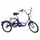 TRICYCLE MUSCULAIRE ADULT 20" BLUE 5 VITESSES WITH BASKET - WEIGHT CHARGE MAXIMUM 100 kg - HOMOLOGATION NF30020