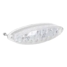 FEU ARRIERE UNIVERSEL REPLAY A LEDS SPACE TRANSPARENT 19 LEDS ROUGE (FONCTION STOP + FEU) (107x29mm) (HOMOLOGUE CE)