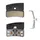 PLAQUETTE DE FREIN VTT SHIMANO XTR M9200 (SHIMANO ORIGINE METAL) -P04C (PAIRE SUR CARTE) (VOIR LISTE ARGUMENTAIRE)