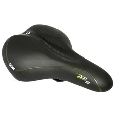 SELLE NEWTON CITY CONFORT FLUIDY FEMME NOIR MODERATE 270x195mm RAIL ACIER NOIR AVEC SHOK ABSORBER