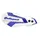 PROTEGE MAIN MOTO MX FLOW YAMAHA 125, 250 YZ, 250, 450 YZ F, 125, 250, 450 WR 2008> (FIXATION UNIVERSEL GUIDON + FIXATION SPECIFIQUE VEHICULE) VERSION OUVERTE BLANC/BLEU -POLISPORT