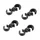 ATTACHE CABLE HOUSING BRAKE/DERAILLEUR ELVEDES DIAMETER 4,3 mm BLACK (SOLD IN PACKS OF 4)