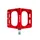 PEDAL MTB PLATEFORME DOWNHILL/BMX SWITCH FREERIDE ALUMINIUM CNC RED THREAD 9/16 WITH PICOTS (PAIR) 100X90MM