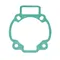 CYLINDER BASE GASKET- (0,6MM) "PIAGGIO GENUINE PART" 125 HEXAGON 2 stroke/GILERA 125 RUNNER 2 stroke  -487776-