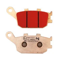 PLAQUETTE DE FREIN NEWFREN POUR YAMAHA 700 MT-07 AR/HONDA 600 CB F HORNET 1998>2006 AR/KAWASAKI 750 Z 2007>2012 AR, 650 Z 2017> AR/SUZUKI 650 DL V-STROM 2004> AR (FD0172TS) (TOURING METAL FRITTE)