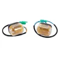 CLIGNOTANT SCOOT ADAPTABLE MBK 50 BOOSTER 1999> AVANT, STUNT 2000> AVANT, ARRIERE / YAMAHA 50 SLIDER 2000> AVANT, ARRIERE TRANSPARENT/NOIR (PAIRE) -P2R