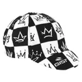 CYCLING CAP GIST STYLE KING DECO BLACK/WHITE