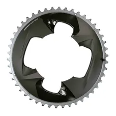 ROAD CHAINRING 4-BOLT DIA. 107 FOR SRAM OEM 48T OUTER FORCE AXS ALUMINIUM GREY/BLACK 12-SPEED