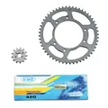 KIT CHAINE ADAPTABLE DERBI 50 SENDA 2000>2001 420 13X53 (ALESAGE 105mm) (DEMULTIPLICATION ORIGINE) -P2R