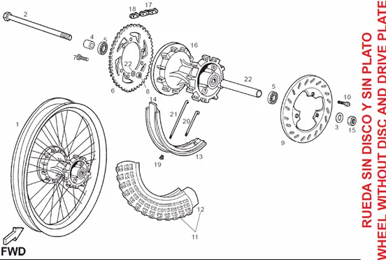Roue arrière