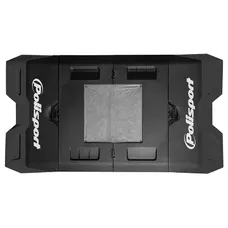 TAPIS RECUPERATEUR/ENVIRONNEMENTAL MOTO CROSS POLISPORT BIKE MAT PLIABLE EN POLYPROPYLENE NOIR (INCLUS DEUX ABSORBANT)