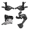GROUPE/TRANSMISSION MTB LTWOO 2X12-SPEED AX SERIES (DERAILLEURS FRONT AND REAR - MANETTES RIGHT AND LEFT)