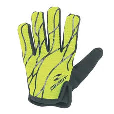 GANTS VELO JUNIOR VTT LONG GIST JAUNE FLUO/NOIR 8/10 ANS (PAIRE SUR CARTE) SANS VELCRO -8157