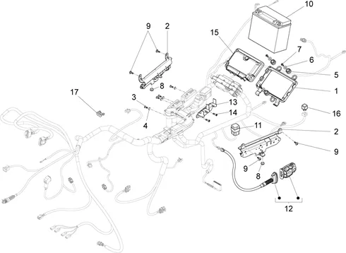 Circuit electrique arrière