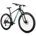 CONVENTIONAL BICYCLE MTB 29 LEADER FOX EVOLUTION 2026 UNISEX BLACK/BLUE MATTE 8-SPEED FRAME 18 INCHES (SIZE ADULT 170 TO 178 cm)