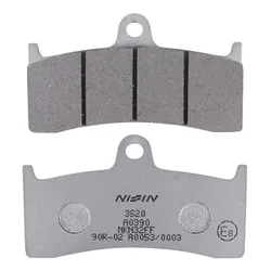 BRAKE PAD SET NISSIN FOR KAWASAKI ZX-7RR NINJA 1996>2002/HONDA CB 1300 SF 1998>2000/YAMAHA 750 YZF-R7 1999>2001/BUELL 1200 S1, S3, X1, M2/MV AGUSTA 750 F4 1999>2002 FRONT (A0390) (SEMI METAL) -ECE R90