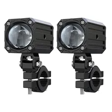 FEU/ECLAIRAGE ADDITIONNEL UNIVERSEL ECOBENE KD20 LED ORIENTABLE 12V 50W ALU CNC NOIR (TELECOMMANDE SANS FIL INCLUSE) (PAIRE)
