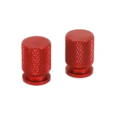CAP OF VALVE MOTORCYCLE/SCOOTER/MOPED ALUMINIUM RED (PAIR) -AVOC
