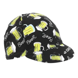 CYCLING CAP GIST STYLE BIERE DECO BLACK/YELLOW -5951