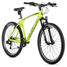 CONVENTIONAL BICYCLE MTB 26 LEADER FOX MXC YELLOW FLUORESCENT 8-SPEED FRAME 20 INCHES (SIZE JUNIOR GARCON 164 TO 172 cm)