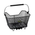 REAR BASKET FIL STEEL RACKTIME BASK IT 23L DELUXE BLACK WITH ANSE ON CARRIER (45X30X33 CM) - COMPATIBLE SYSTEM RACKTIME SNAPIT (CHARGE MAX 10 kg)