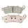 BRAKE PAD SET NEWFREN FOR HONDA 125 FORESIGHT 2003>2007 FRONT, 250 FORESIGHT 1999>2007 FRONT, 1100 CBR 1997> REAR, 800 VFR 1998>2002 REAR/PEUGEOT 250 SV 2001> FRONT (FD0255TS) (TOURING SINTERED METAL)