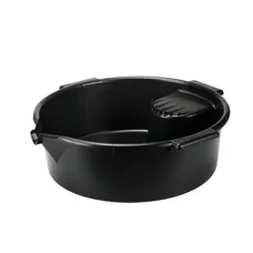 BAC DE VIDANGE MULTI-USAGES PRESSOL EN POLYETHYLENE GRADUE AVEC POIGNEES NOIR 6L (VENDU A L'UNITE)