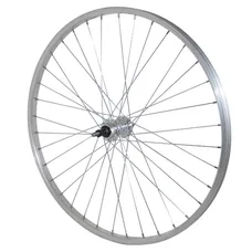 ROUE VTT PATIN 26" ALU ARRIERE MOYEU ALU AXE PLEIN ROUE LIBRE 7/6V (VENDU AVEC ECROU 10X100) JANTE 21C
