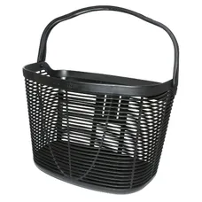 FRONT BASKET PLASTIC KLICKFIX LAMELLO 18L BLACK (39X28X28CM) - SOLD WITHOUT MOUNTING KIT