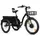 ELECTRIC TRICYCLE/E-BIKE CITY LEADER FOX 24" CURTIS X 2025 UNISEX BLACK GLOSS 8-SPEED SHIMANO NEXUS HUB MOTOR AV BAFANG 36-SPEED 45NM BATTERY 16,7AH (WIDTH HORS ALL 75 cm, DEBATTEMENT 50 mm) -HOUSSE PLUIE