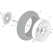 Roue arrière